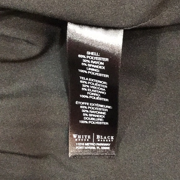 WHBM black one button blazer 10 - Picture 9 of 12